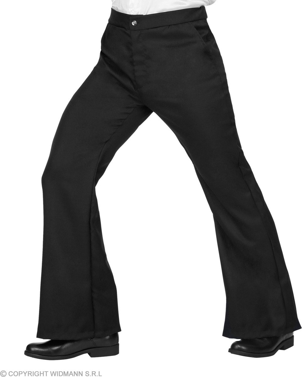 Hippie Kostuum | Zwarte Soul Broek John Man | XXL | Carnaval kostuum | Verkleedkleding